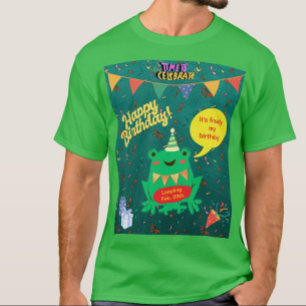 It's Finally My Birthday Feb. 29th Frog Confetti Magnet