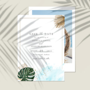 Invitation Boho Palm Baby shower tropical Photo