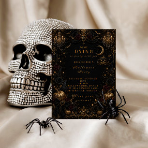 Elegant Glam Halloween Party Invitation