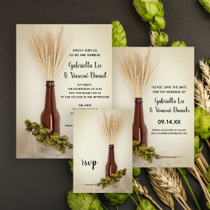 Wheat and Hops Brewery Wedding RSVP