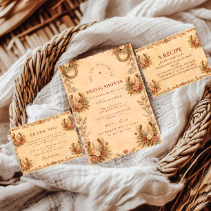Rustic Western Floral Bridal Shower Napkin
