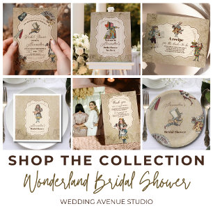 Alice In Wonderland Vintage Story Bridal Shower