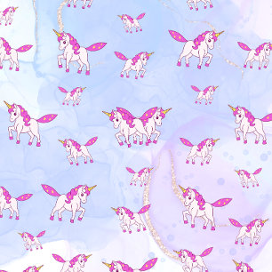 T-shirt Motif licorne rose mignon nom personnalisé
