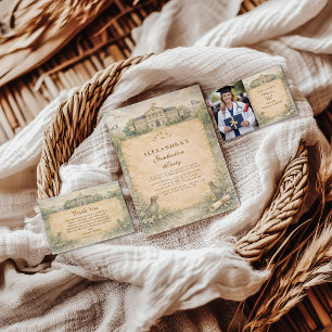 Classic Veterinary School Graduation Thank You Card