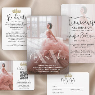 Mis XV Modern Quinceañera 4 Photo 15th Birthday Save The Date
