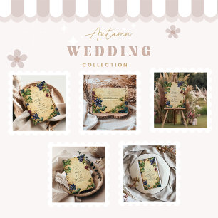 Vintage Vineyard Wedding Grapevine Theme Invitation