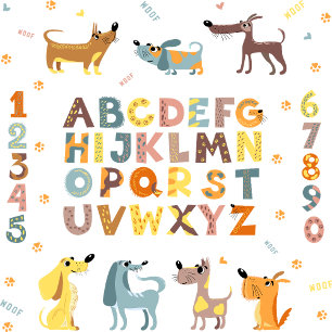 Baby Blanket - ABC letters