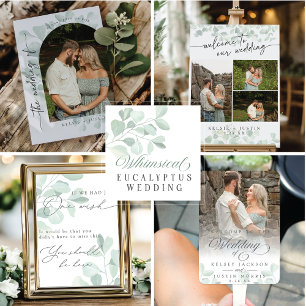 Whimsical Eucalyptus Wedding In Loving Memory Sign