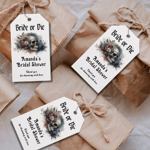 Dark Moody Gothic Bride or Die Bridal Shower Card