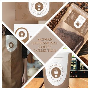 Modern Professional Coffee Window Cling