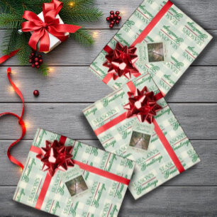 Season's Greetings Gingham Christmas Holiday Card