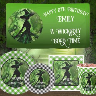 Painted Wickedly Good Witch Green & Black T-Shirt