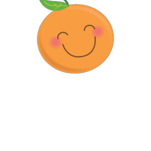 Little Cutie Tangerine Baby Shower Gender Neutral Invitation