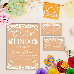 Cielito Lindo Mexican Fiesta Neutral Baby Shower  Enclosure Card