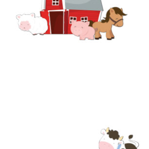 Invitation d'anniversaire de Baa-Oink-Moo