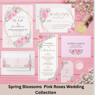 Floral Pink wedding Envelope