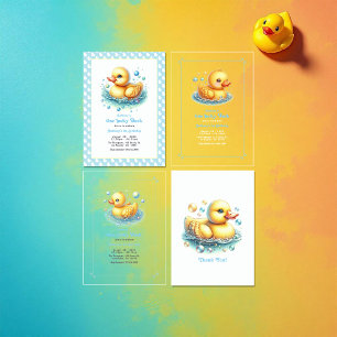 One Lucky Duck First Birthday Party Invitation