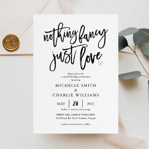 Nothing fancy just love casual Wedding Paper Plate