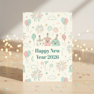 Joyful New Year’s Eve Party 2026 Invitation