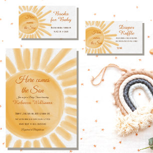 Ray of Sun Theme Sunshine Baby Shower Mom osa bar  Poster