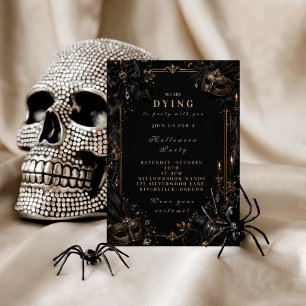 Vintage Masquerade Halloween Invitation