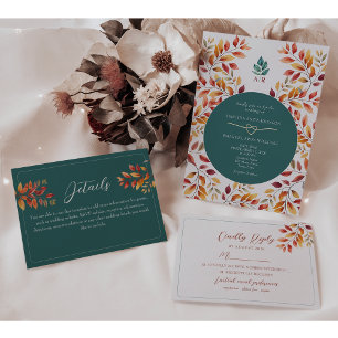 Menu Mariage de automne Boho
