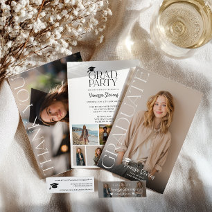 Faire-part Moderne Casual Simple Tendance 6 photos remise de 