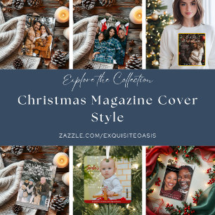 Christmas Retirement Magazine Cover Metal Ornament