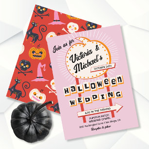 Mod Halloween Wedding Party Menu