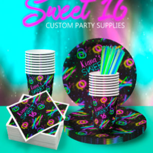Neon Glow Stick Bracelet Pattern ID923 Wrapping Paper