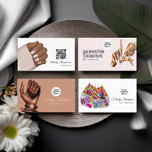 Rose Gold and Blush Los Angeles Manicure Salon Business Card