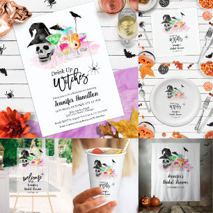 Halloween Colourful Cocktail Bridal Shower Backdro Tapestry