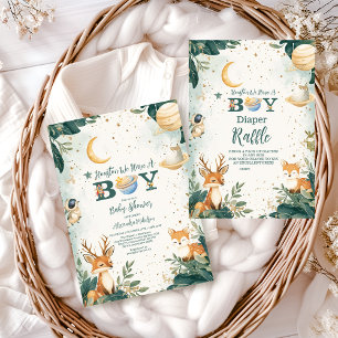 Woodland Houston We Have A Boy Books for Baby Enclosure Card