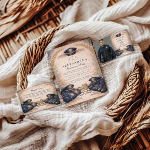 Police Academy Formal Badge Graduation Thank You Card