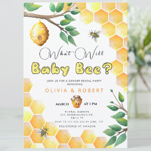 Baby Bee Baby Shower Baby Name Race Game