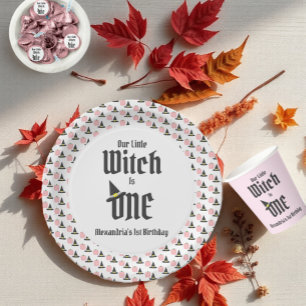 Witch 1st Birthday Paper Plate