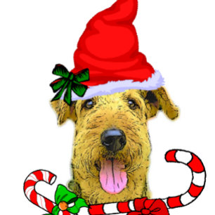 Airedale Terrier Christmas Holiday Card