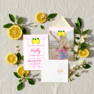 Freshly Graduated Lemon Graduation Invitation