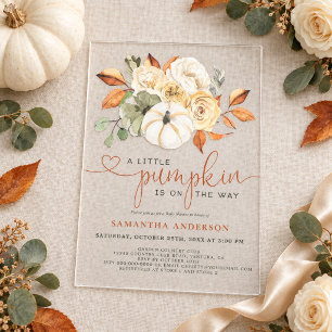 Little Pumpkin Rustic Floral Bingo Shower Games