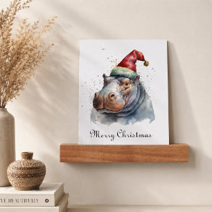 Santa's Little Hippo, custom Apron