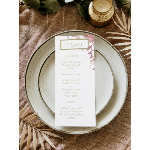 Invitation Dusty Pink and Gold Modern Minimalist Wedding