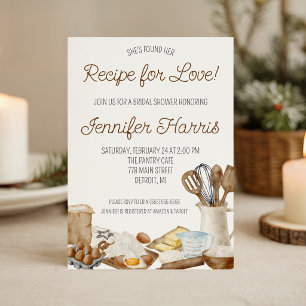 She's Found her Recipe for Love! Bridal Shower Gift Tags