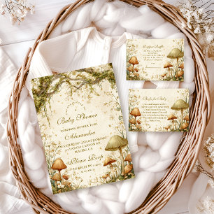 Enchanted Woodland Mushroom Diapper Raffle Enclosure Card