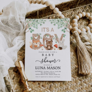 Woodland Baby Shower Book Request Enclosure Card