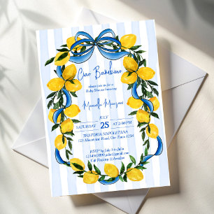 Ciao bambino lemons Italian baby shower favour Classic Round Sticker