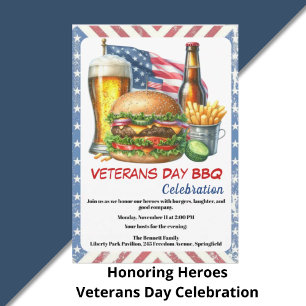 Honoring Heroes   Veterans Day Tribute Invitation