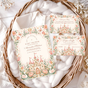Whimsical Fairytale Castle Diapper Raffle Enclosure Card