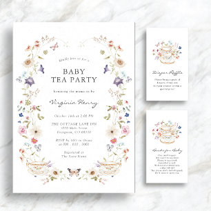 Wildflower Baby Shower Invitation