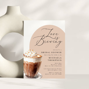Love is Brewing Coffee Bridal Shower Thank You Classic Round Sticker