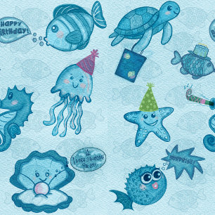 Under the Sea Birthday Gift Wrap